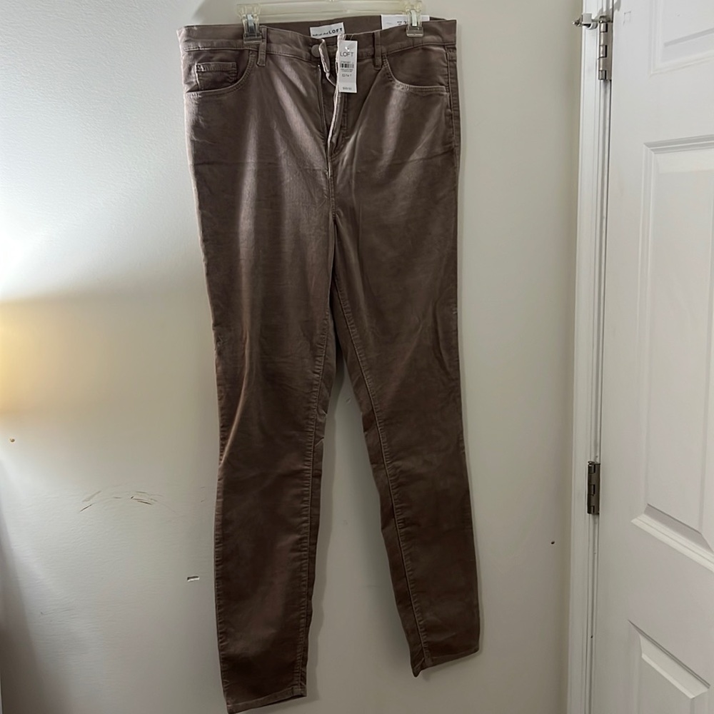 Ann Taylor Loft high waist skinny corduroys